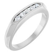14K White 1/6 CTW Natural Diamond Anniversary Band