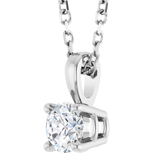 14K White 1/4 CTW Natural Diamond 18' Necklace