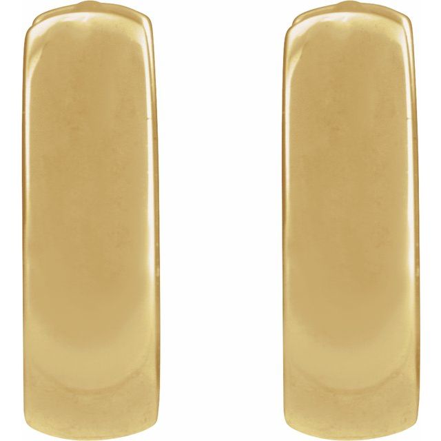 14K Yellow 8 mm Hoop Earrings