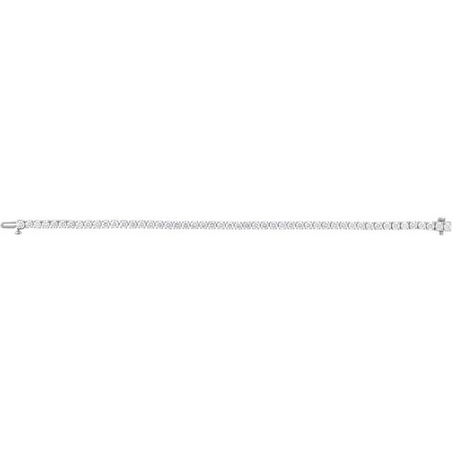 14K White 6 CTW Lab-Grown Diamond Line 7' Bracelet