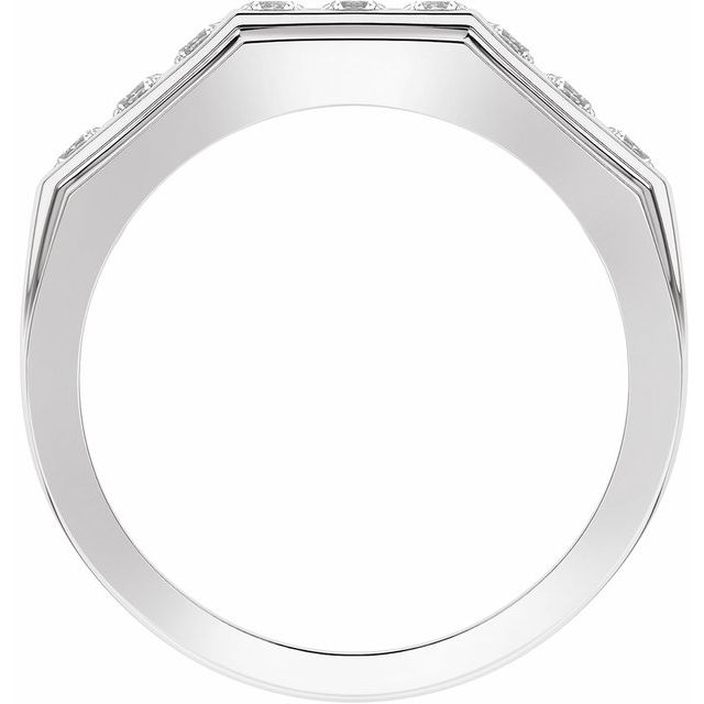14K White 1/2 CTW Lab-Grown Diamond Band