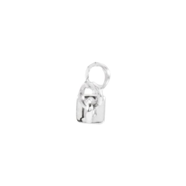 Sterling Silver Engravable Four-Sided Bar Necklace Center