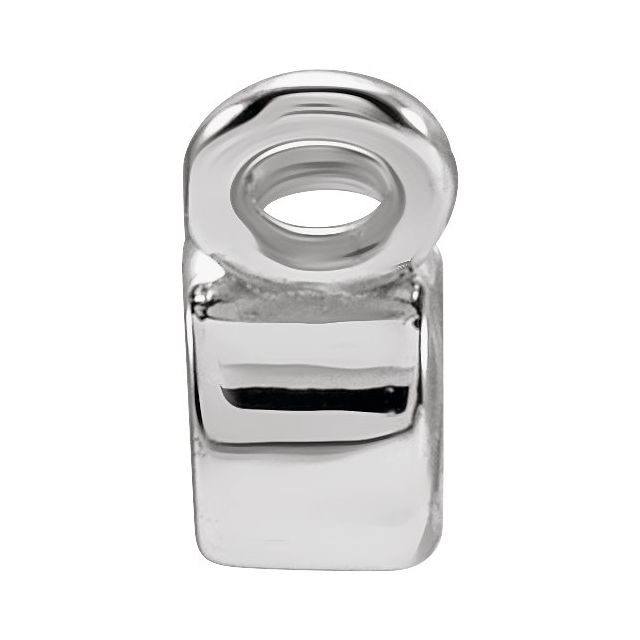 14K White .02 CT Lab-Grown Diamond Bezel-Set Necklace Center