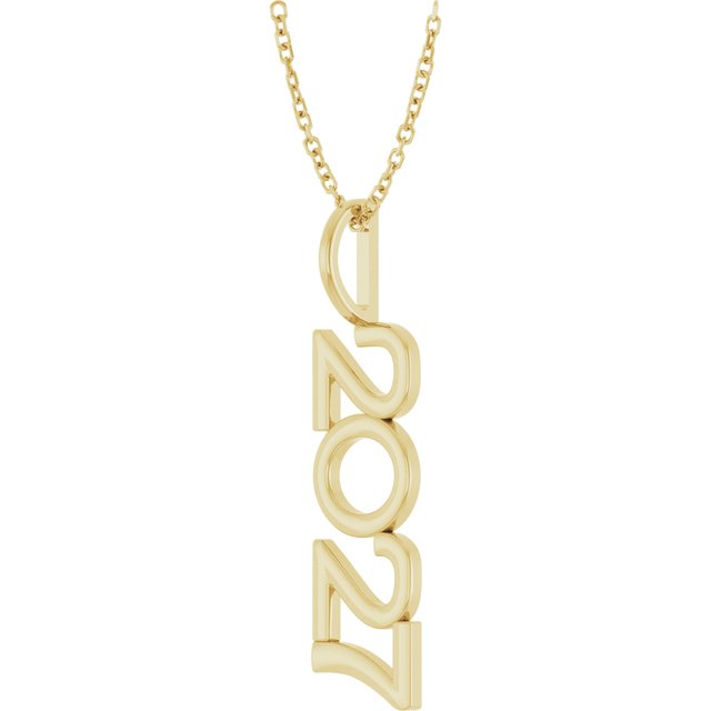 14K Yellow 2027 Year 16-18' Necklace