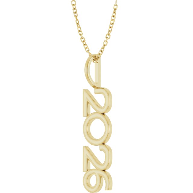 14K Yellow 2026 Year 16-18' Necklace