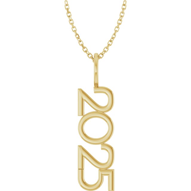 14K Yellow 2025 Year 16-18' Necklace