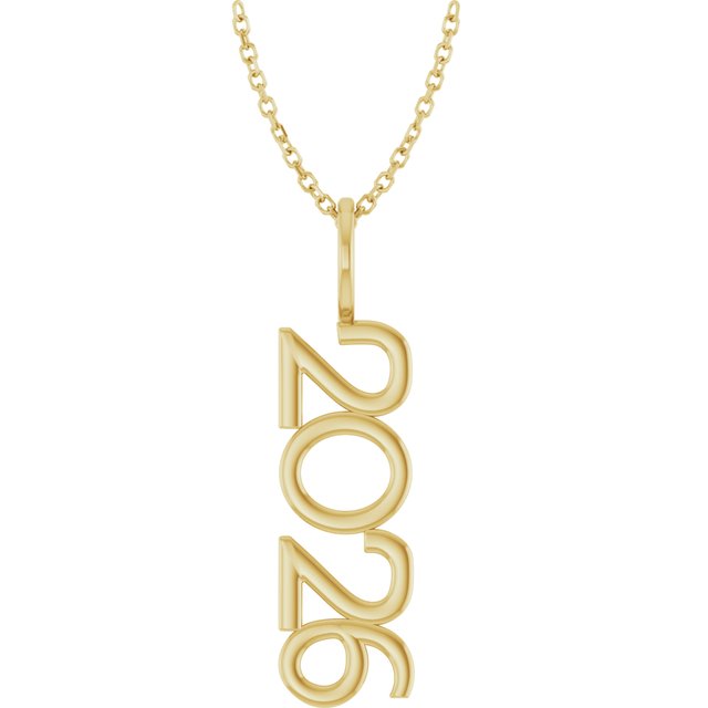 14K Yellow 2026 Year 16-18' Necklace