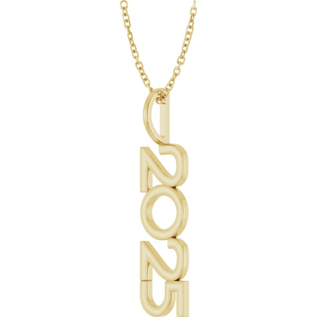 14K Yellow 2025 Year 16-18' Necklace