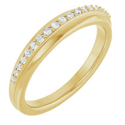 14K Yellow 1/6 CTW Lab-Grown Diamond Matching Band