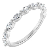 14K White 1/2 CTW Lab-Grown Diamond Matching Band