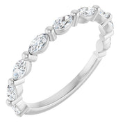 14K White 5/8 CTW Lab-Grown Diamond Matching Band