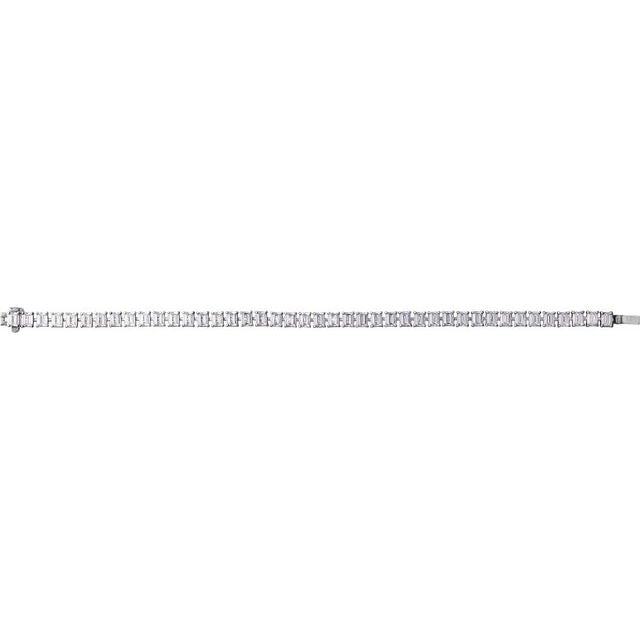 14K White 10 1/2 CTW Lab-Grown Diamond Line 7' Bracelet