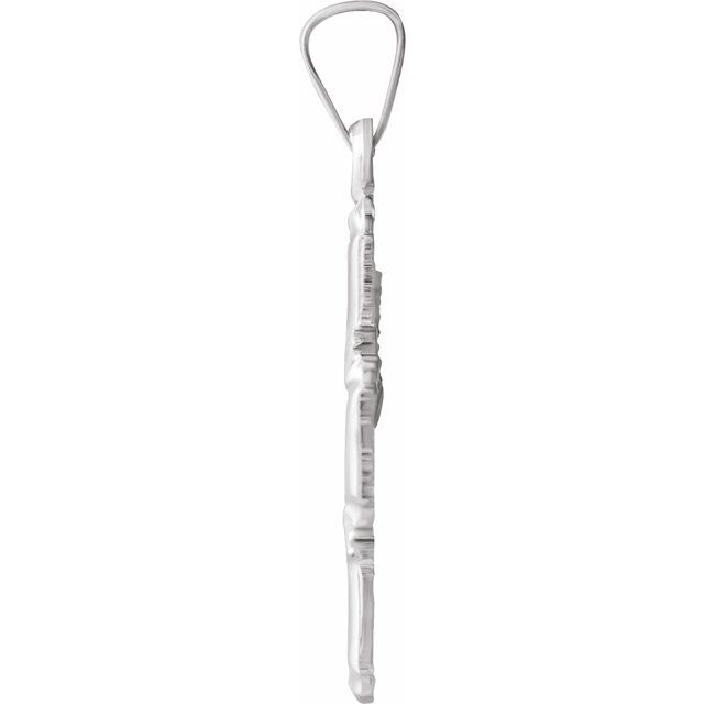 Sterling Silver 18x18 mm Four-Way Cross Medal