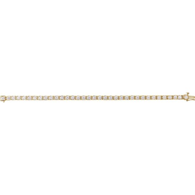 14K Yellow 7 CTW Lab-Grown Diamond Link 7 1/4' Bracelet