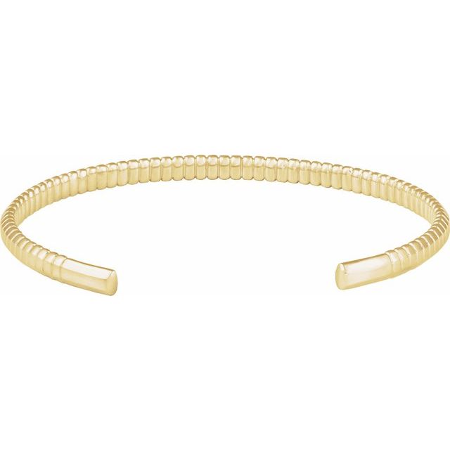 14K Yellow Cuff 7' Bracelet