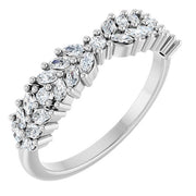 14K White 1/2 CTW Lab-Grown Diamond Anniversary Band