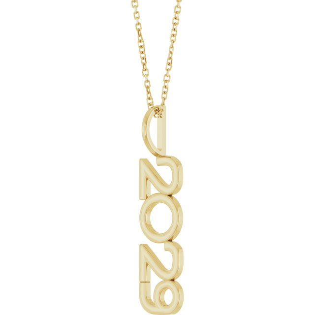 14K Yellow 2029 Year 16-18' Necklace