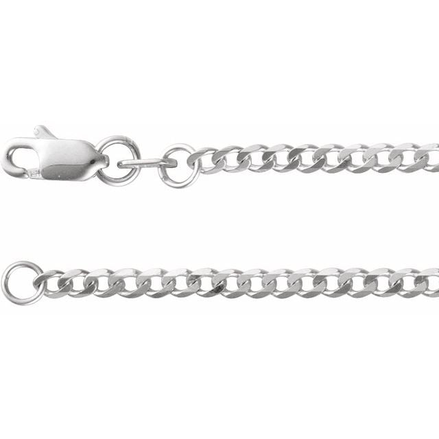 Sterling Silver 1.95 mm Curb 24' Chain