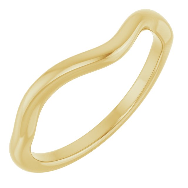 14K Yellow Band for 8x6 mm Pear Ring