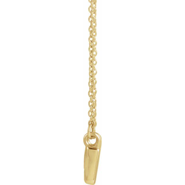 14K Yellow .0075 CTW Natural Diamond Creation of Adam 18' Necklace
