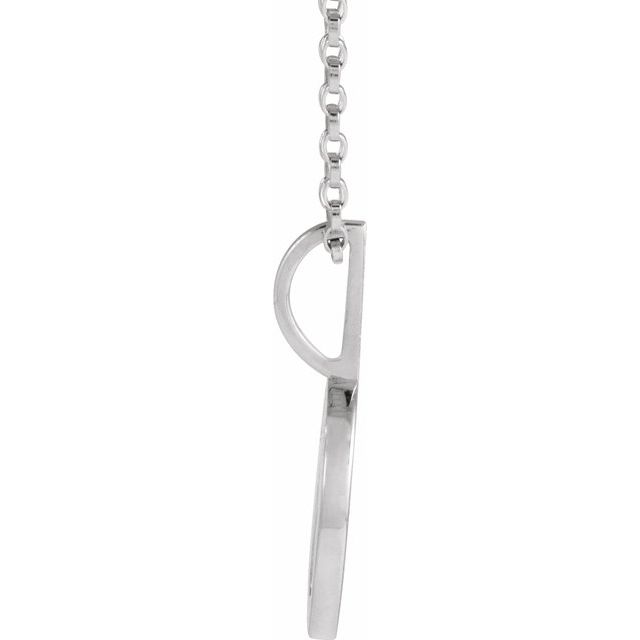14K White .03 CTW Natural Diamond Mama Bear 18' Necklace