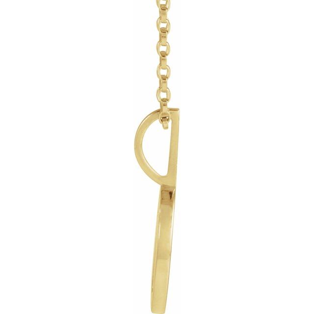 14K Yellow .03 CTW Natural Diamond Mama Bear 18' Necklace
