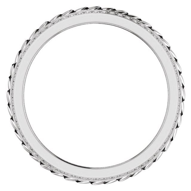 14K White 5/8 CTW Lab-Grown Diamond Band