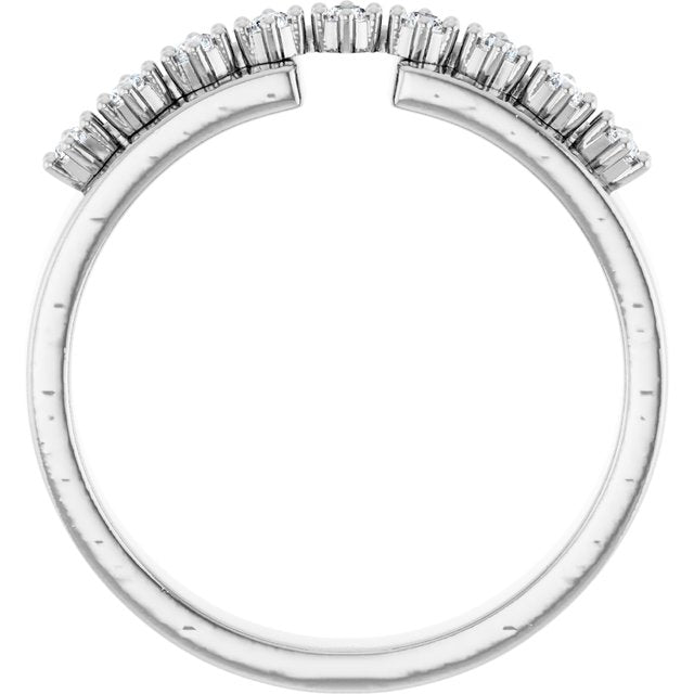 14K White 1/6 CTW Natural Diamond Anniversary Band