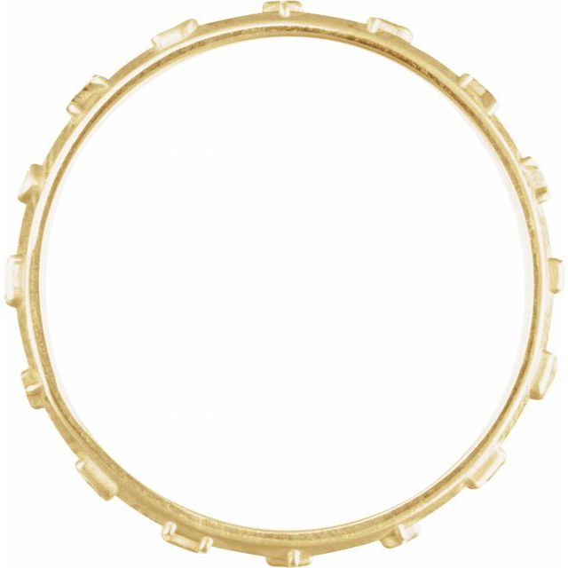 14K Yellow Praise the Lord Prayer Ring Size 8