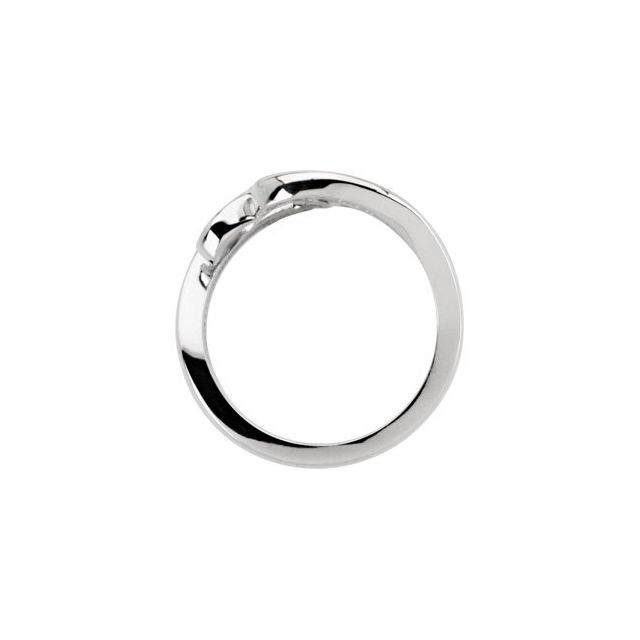 14K White Freeform Ring