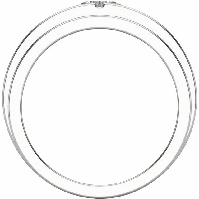 14K White 1/2 CTW Lab-Grown Diamond Band
