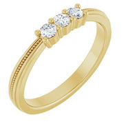 14K Yellow 1/5 CTW Natural Diamond Anniversary Band