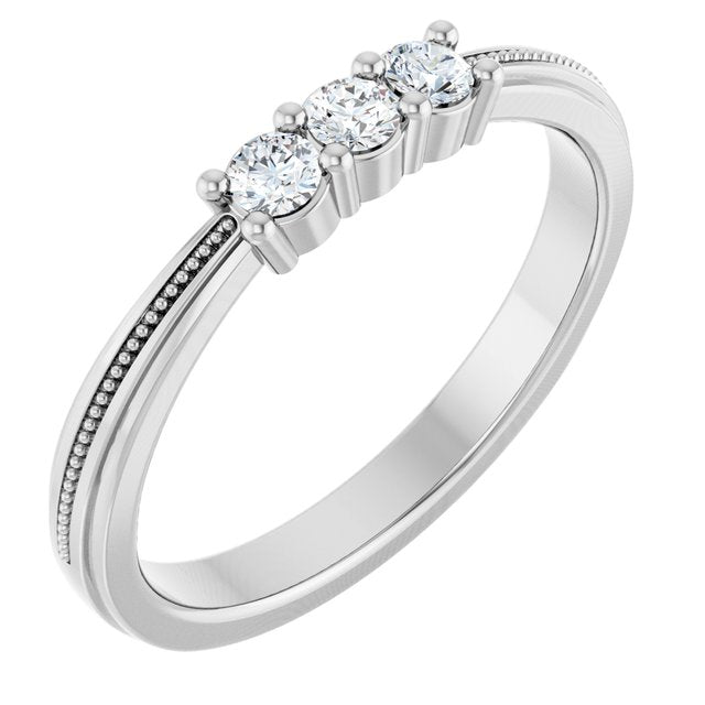 14K White 1/5 CTW Lab-Grown Diamond Anniversary Band