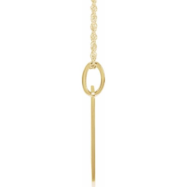 14K Yellow Playing Card 20' Necklace