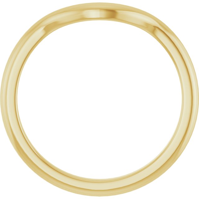 14K Yellow Band for 10x5 mm Marquise Ring