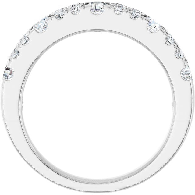 14K White 3/4 CTW Lab-Grown Diamond Anniversary Band