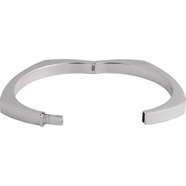 Sterling Silver 6 mm Bangle 6 1/2' Bracelet