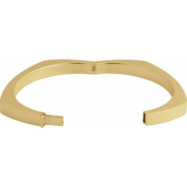 14K Yellow 6 mm Bangle 6 1/2' Bracelet