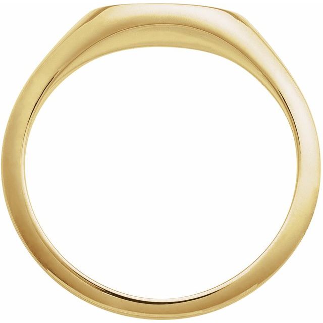 14K Yellow Intaglio Bee Signet Ring