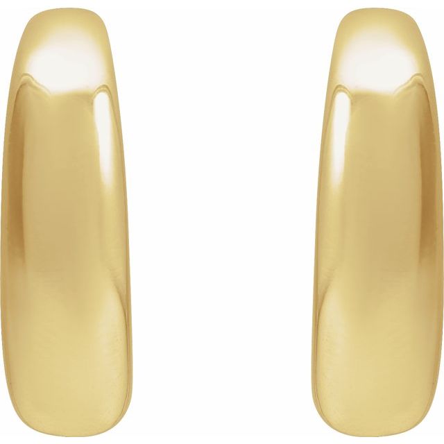 14K Yellow 19.2 mm Hoop Earrings