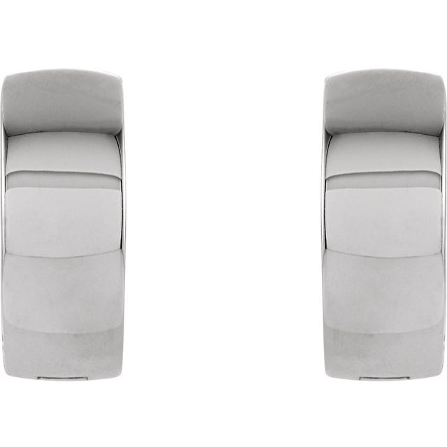 Sterling Silver 14 mm Hinged Hoop Earrings