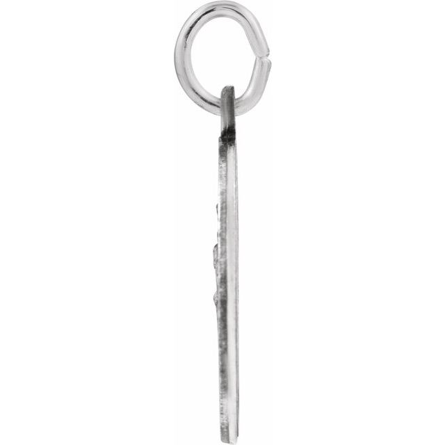 Sterling Silver 18 mm Reversible St. Christopher/U.S. Army Medal