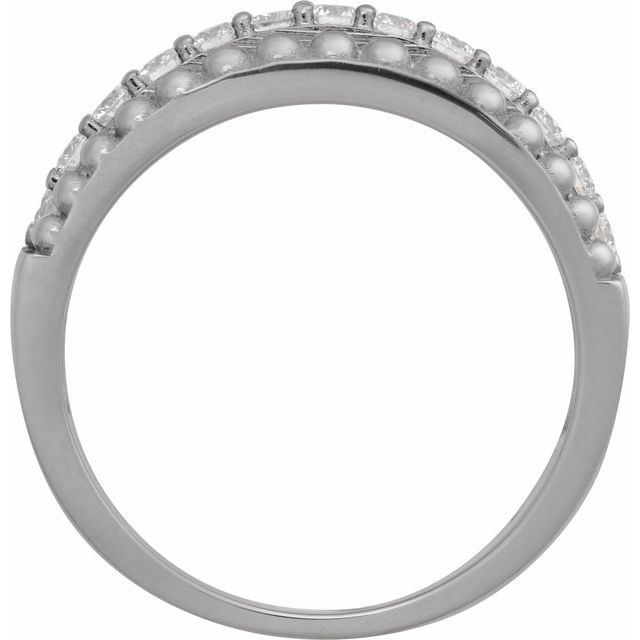 14K White 1/2 CTW Lab-Grown Diamond Band