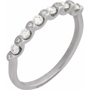 14K White 1/3 CTW Natural Diamond Anniversary Band