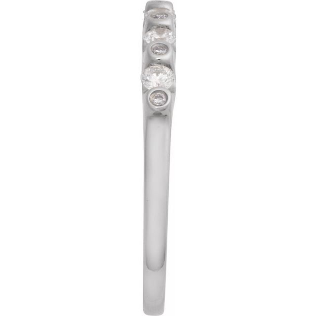 14K White 1/3 CTW Lab-Grown Diamond Anniversary Band