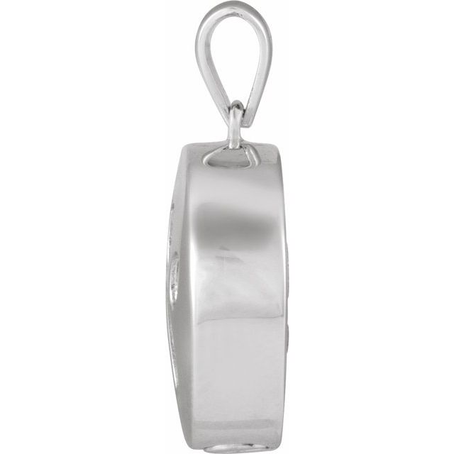 Sterling Silver Paw Print Ash Holder Pendant