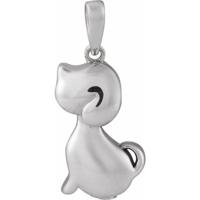 Sterling Silver Dog Ash Holder Pendant