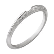 14K White Band for 5.8 mm Round Ring