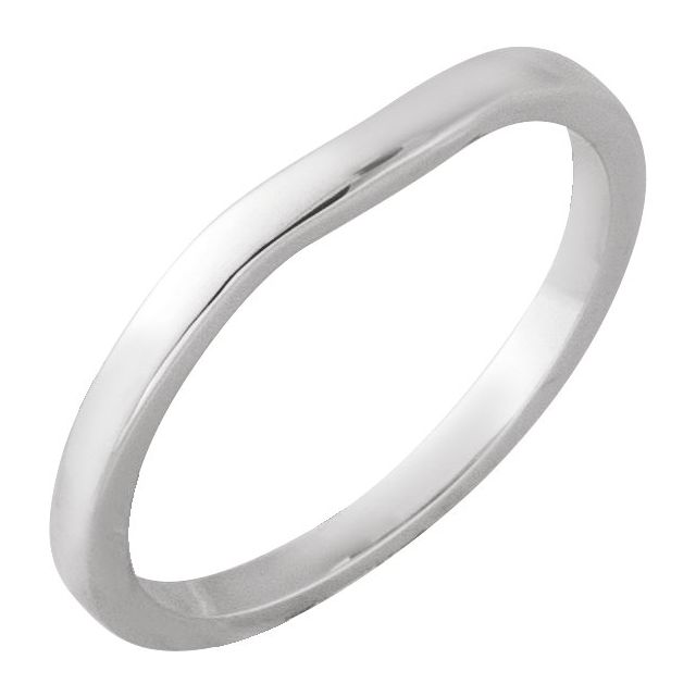 14K White Band for 5.2 mm Round Ring