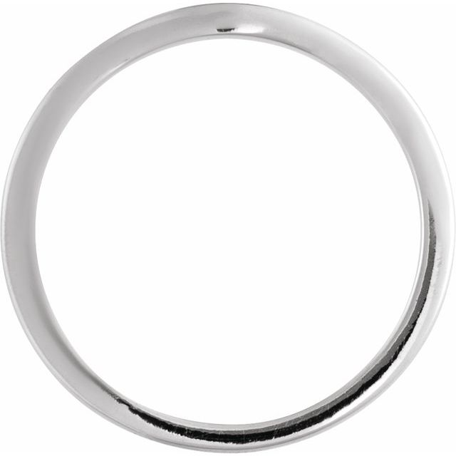 14K White Band for 5.2 mm Round Ring